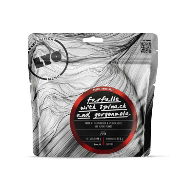 Farfalle med gorgonzola- och spenatssås