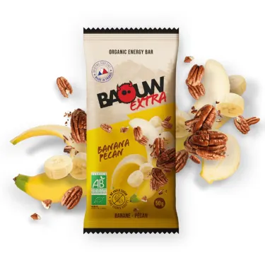 Ekologisk Baouw Extra energibar - Banan, pekannöt