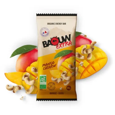 Ekologisk Baouw Extra energibar - Mango, cashew